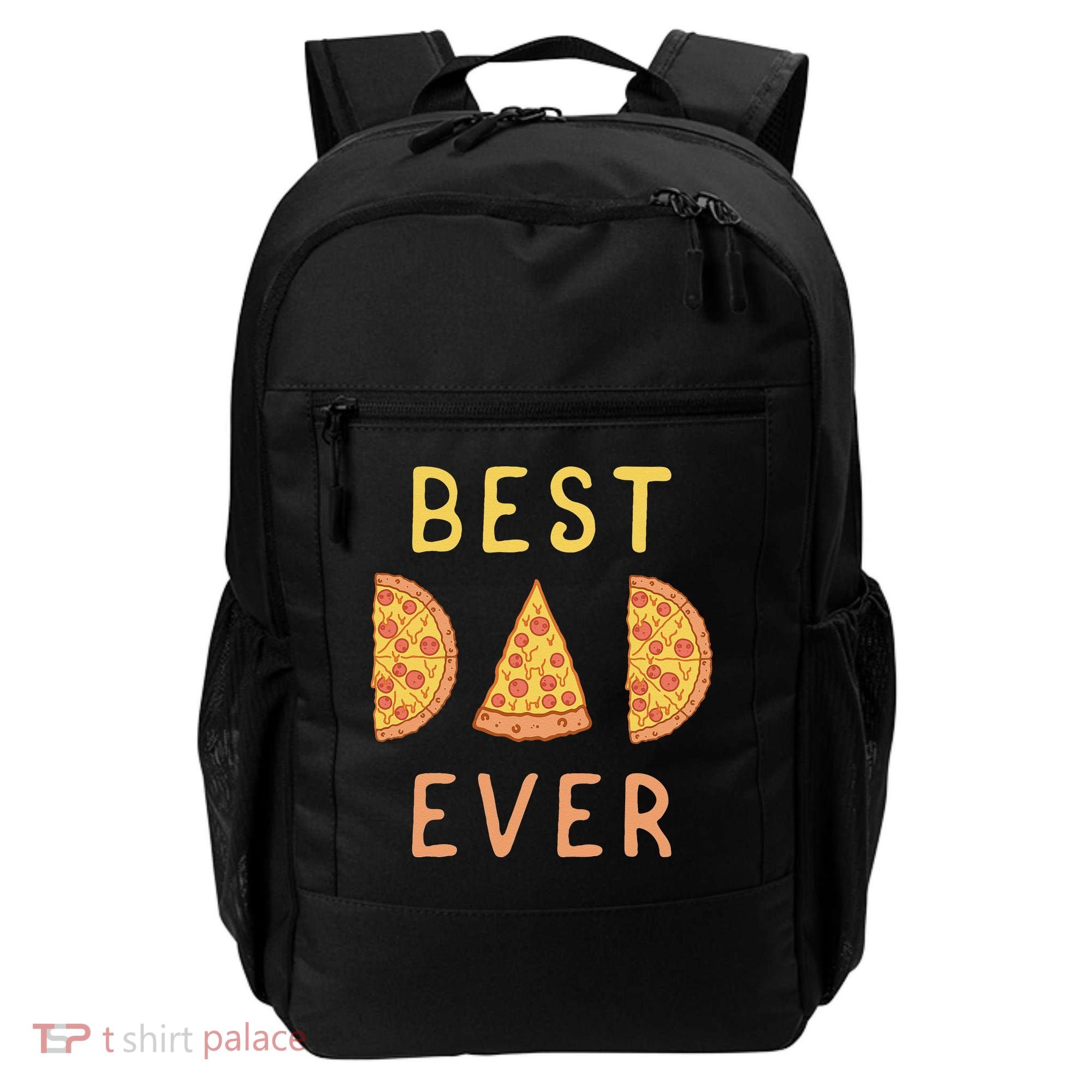 Funny Best Dad Ever Pizza Lover Fathers Day Papa Backpack
