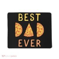Funny Best Dad Ever Pizza Lover Fathers Day Papa Mousepad thumb 0