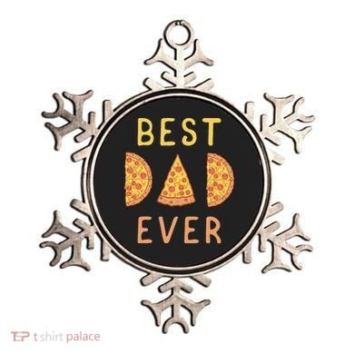 Funny Best Dad Ever Pizza Lover Fathers Day Papa Ornament