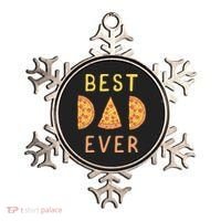 Funny Best Dad Ever Pizza Lover Fathers Day Papa Ornament thumb 0