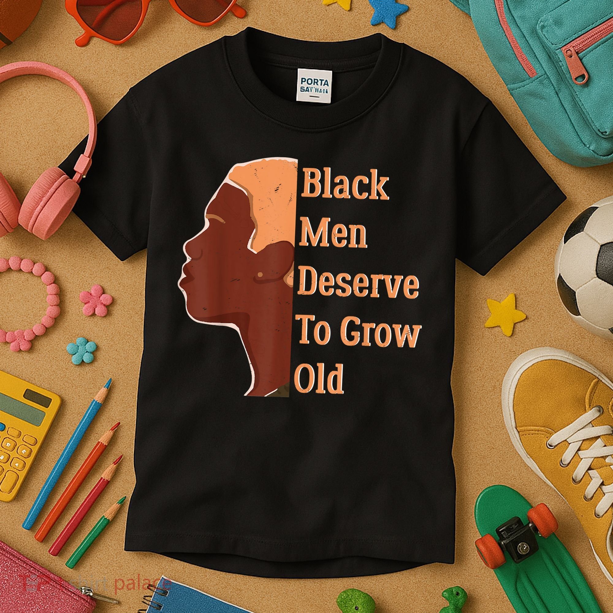Funny Black Deserve To Grow Old Black History Month Kids T-Shirt