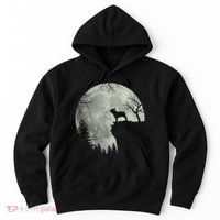 French Bulldog Dog And Moon Halloween Costume Hoodie thumb 0
