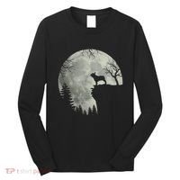 French Bulldog Dog And Moon Halloween Costume Long Sleeve Shirt thumb 0