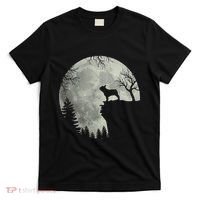 French Bulldog Dog And Moon Halloween Costume T-Shirt thumb 0
