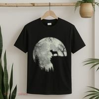 French Bulldog Dog And Moon Halloween Costume T-Shirt thumb 2
