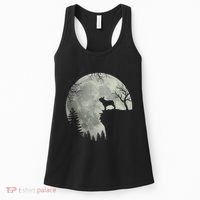 French Bulldog Dog And Moon Halloween Costume Women's Tank Top thumb 0