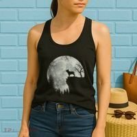 French Bulldog Dog And Moon Halloween Costume Women's Tank Top thumb 2