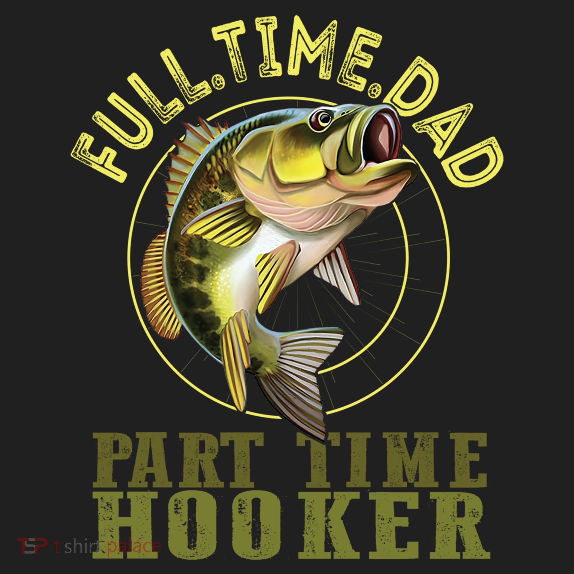 Fishing Bass Dad Full Time Dad Part Time Hooker Fishing Dad Great Gift Beanie