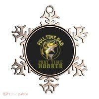Fishing Bass Dad Full Time Dad Part Time Hooker Fishing Dad Great Gift Ornament thumb 0