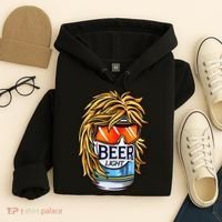 Funny Beer Drinking Funny Redneck Mullet Hoodie thumb 4