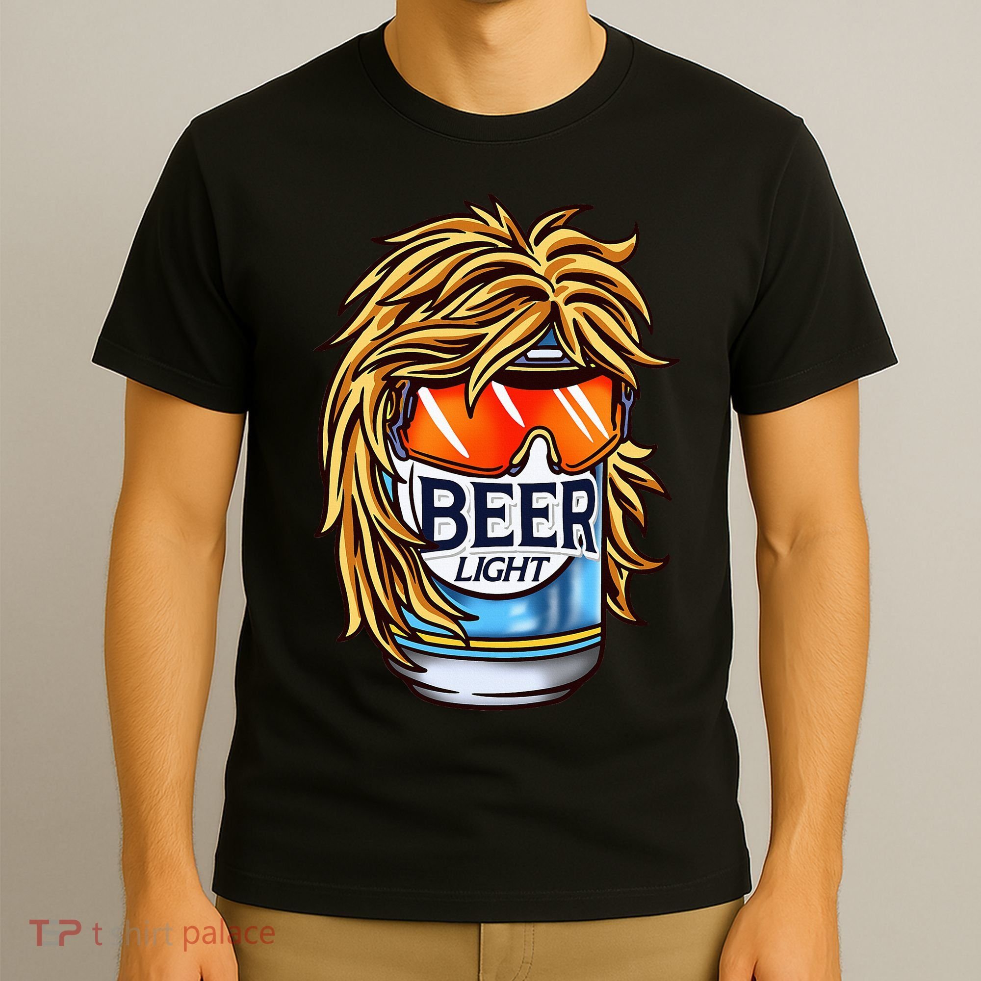 Funny Beer Drinking Funny Redneck Mullet T-Shirt