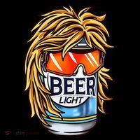 Funny Beer Drinking Funny Redneck Mullet Coaster thumb 2