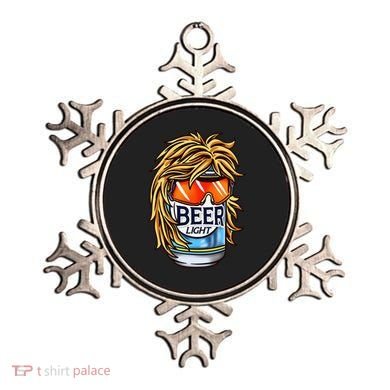 Funny Beer Drinking Funny Redneck Mullet Ornament