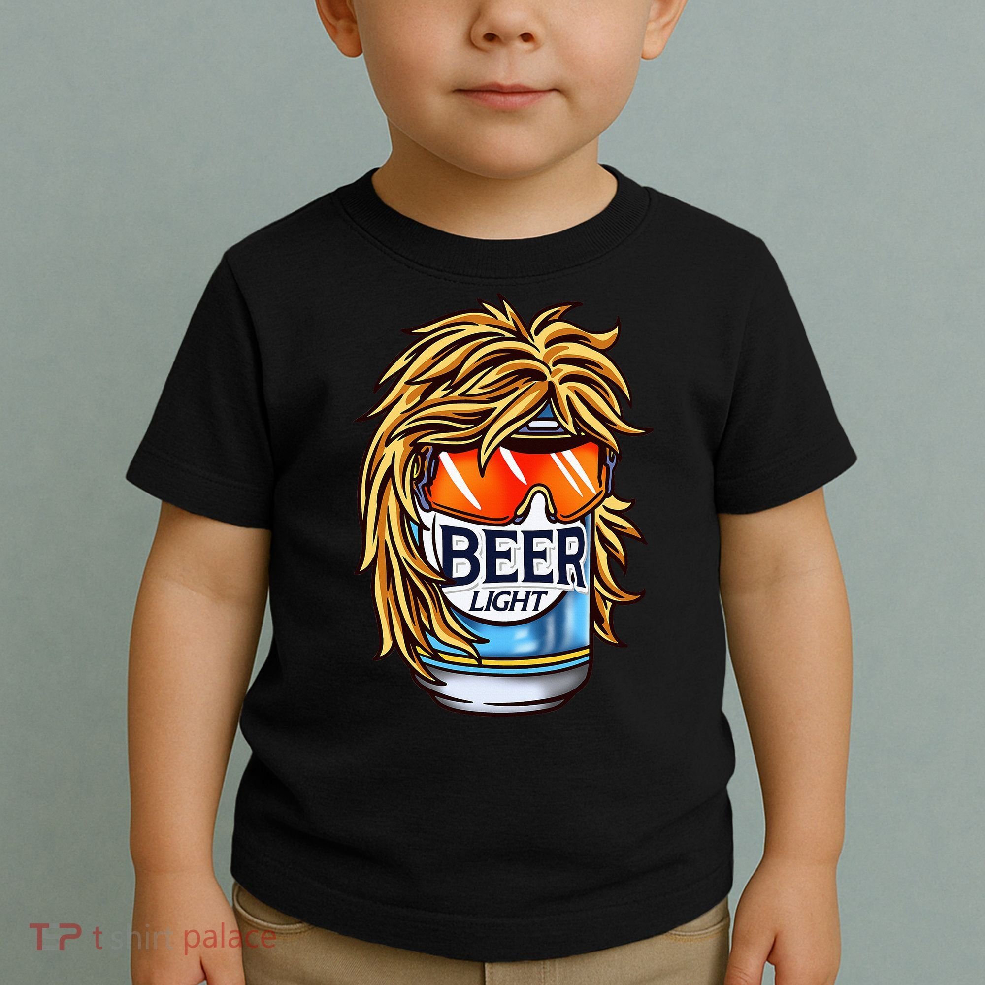 Funny Beer Drinking Funny Redneck Mullet Toddler T-Shirt