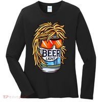 Funny Beer Drinking Funny Redneck Mullet Women's Long Sleeve Shirt thumb 0