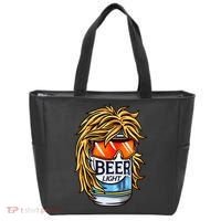 Funny Beer Drinking Funny Redneck Mullet Tote Bag thumb 0