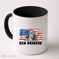 Funny Ben Drinkin USA American Flag Coffee Mug thumb 0