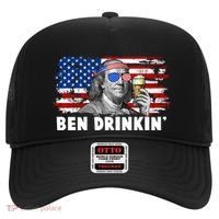 Funny Ben Drinkin USA American Flag Hat thumb 0