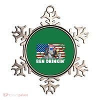 Funny Ben Drinkin USA American Flag Ornament thumb 0