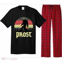 Funny Bigfoot Drinking Beer German Oktoberfest Prost Pajama Set thumb 0