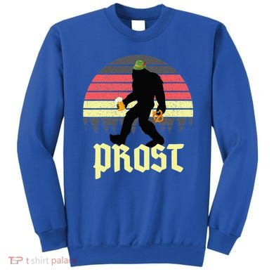 Funny Bigfoot Drinking Beer German Oktoberfest Prost Sweatshirt