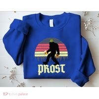Funny Bigfoot Drinking Beer German Oktoberfest Prost Sweatshirt thumb 2
