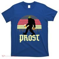 Funny Bigfoot Drinking Beer German Oktoberfest Prost T-Shirt thumb 0