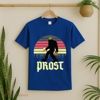 Funny Bigfoot Drinking Beer German Oktoberfest Prost T-Shirt thumb 2