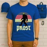 Funny Bigfoot Drinking Beer German Oktoberfest Prost T-Shirt thumb 6