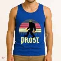 Funny Bigfoot Drinking Beer German Oktoberfest Prost Tank Top thumb 3
