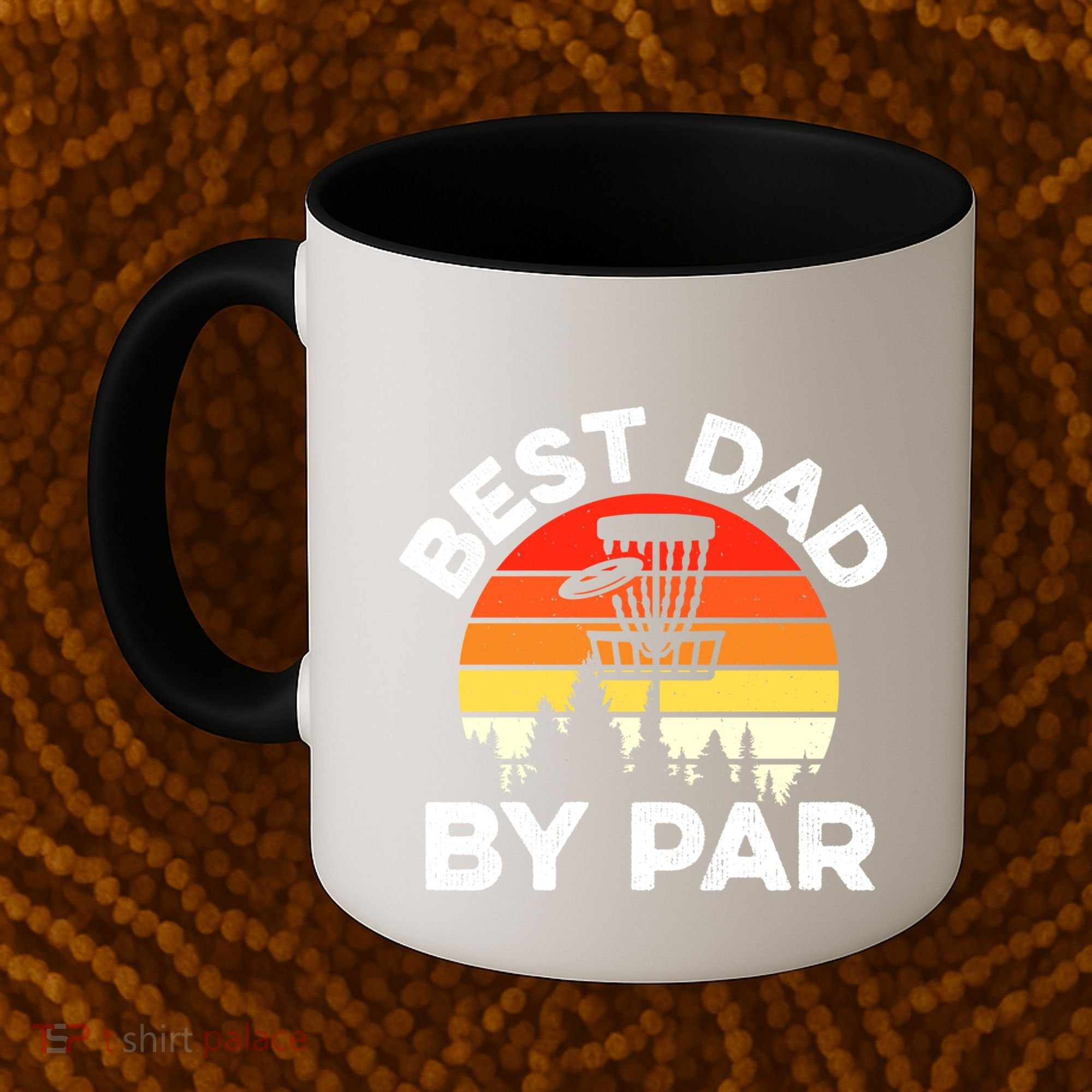 Funny Best Dad By Par FatherS Day Disc Golf Golfing Gift Coffee Mug