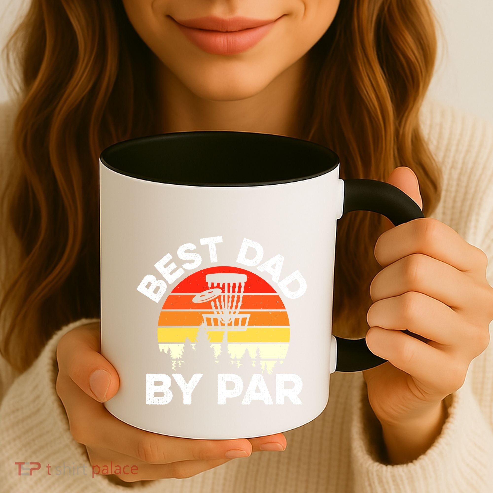 Funny Best Dad By Par FatherS Day Disc Golf Golfing Gift Coffee Mug