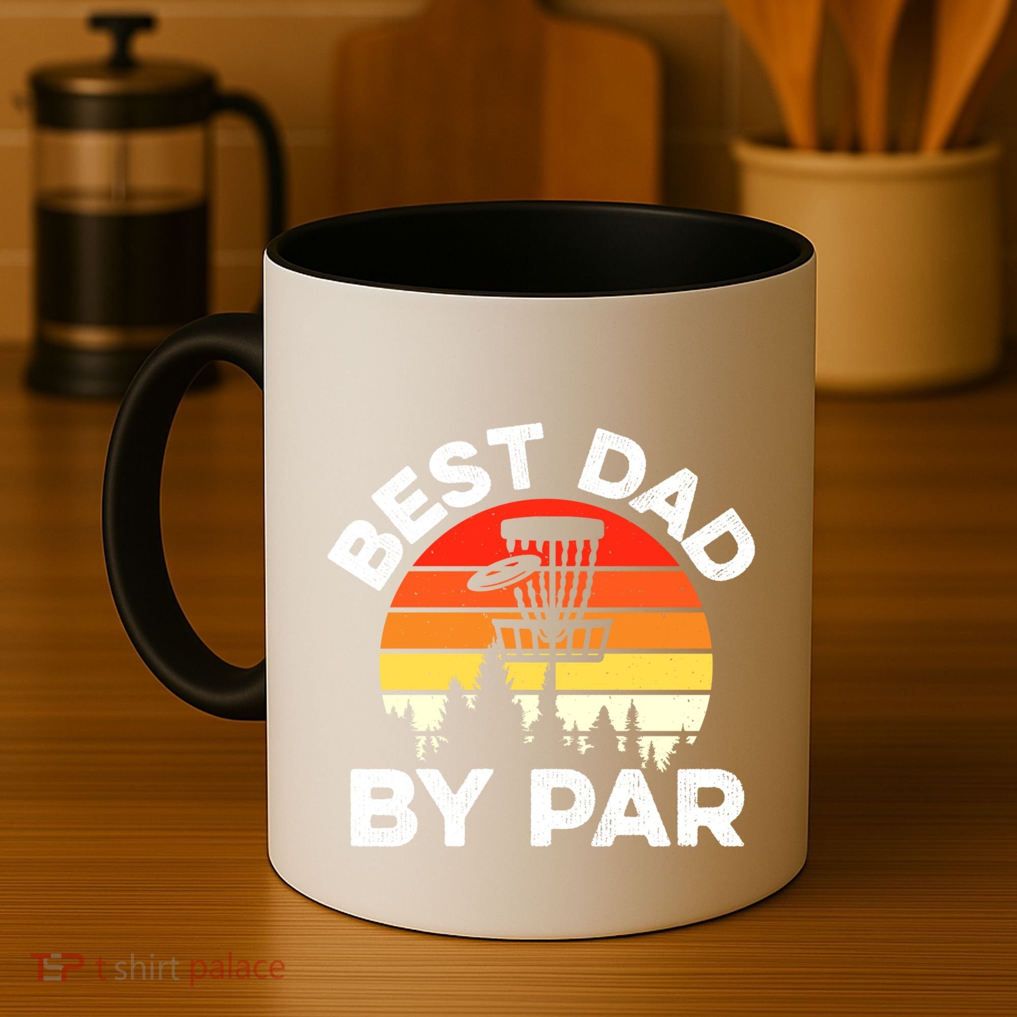 Funny Best Dad By Par FatherS Day Disc Golf Golfing Gift Coffee Mug