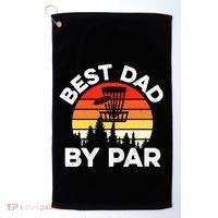 Funny Best Dad By Par FatherS Day Disc Golf Golfing Gift Golf Towel thumb 0