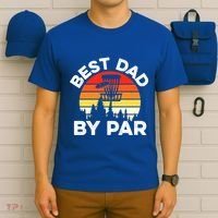 Funny Best Dad By Par FatherS Day Disc Golf Golfing Gift T-Shirt thumb 6