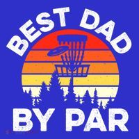 Funny Best Dad By Par FatherS Day Disc Golf Golfing Gift Coaster thumb 2