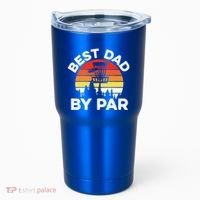 Funny Best Dad By Par FatherS Day Disc Golf Golfing Gift Tumbler thumb 0