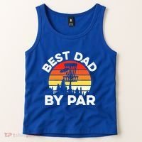 Funny Best Dad By Par FatherS Day Disc Golf Golfing Gift Tank Top thumb 2