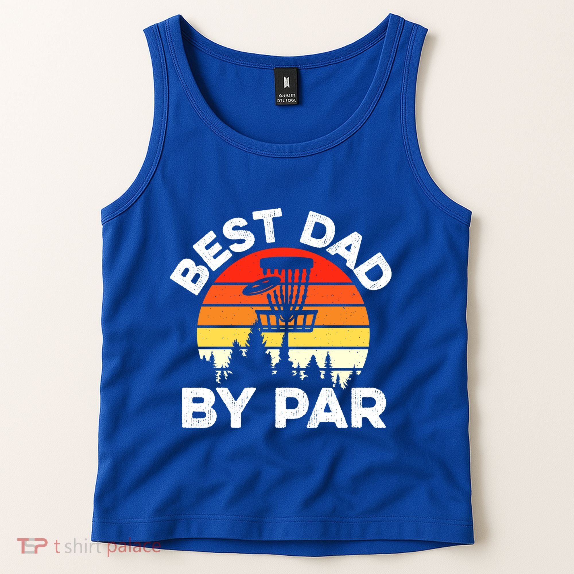 Funny Best Dad By Par FatherS Day Disc Golf Golfing Gift Tank Top