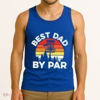 Funny Best Dad By Par FatherS Day Disc Golf Golfing Gift Tank Top thumb 3