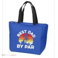 Funny Best Dad By Par FatherS Day Disc Golf Golfing Gift Tote Bag thumb 3