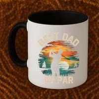 Funny Best Dad By Par Golf Lover FatherS Day Gift Coffee Mug thumb 2