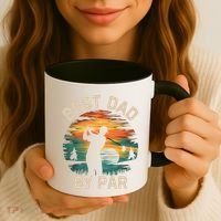 Funny Best Dad By Par Golf Lover FatherS Day Gift Coffee Mug thumb 3
