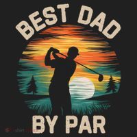 Funny Best Dad By Par Golf Lover FatherS Day Gift Hat thumb 2