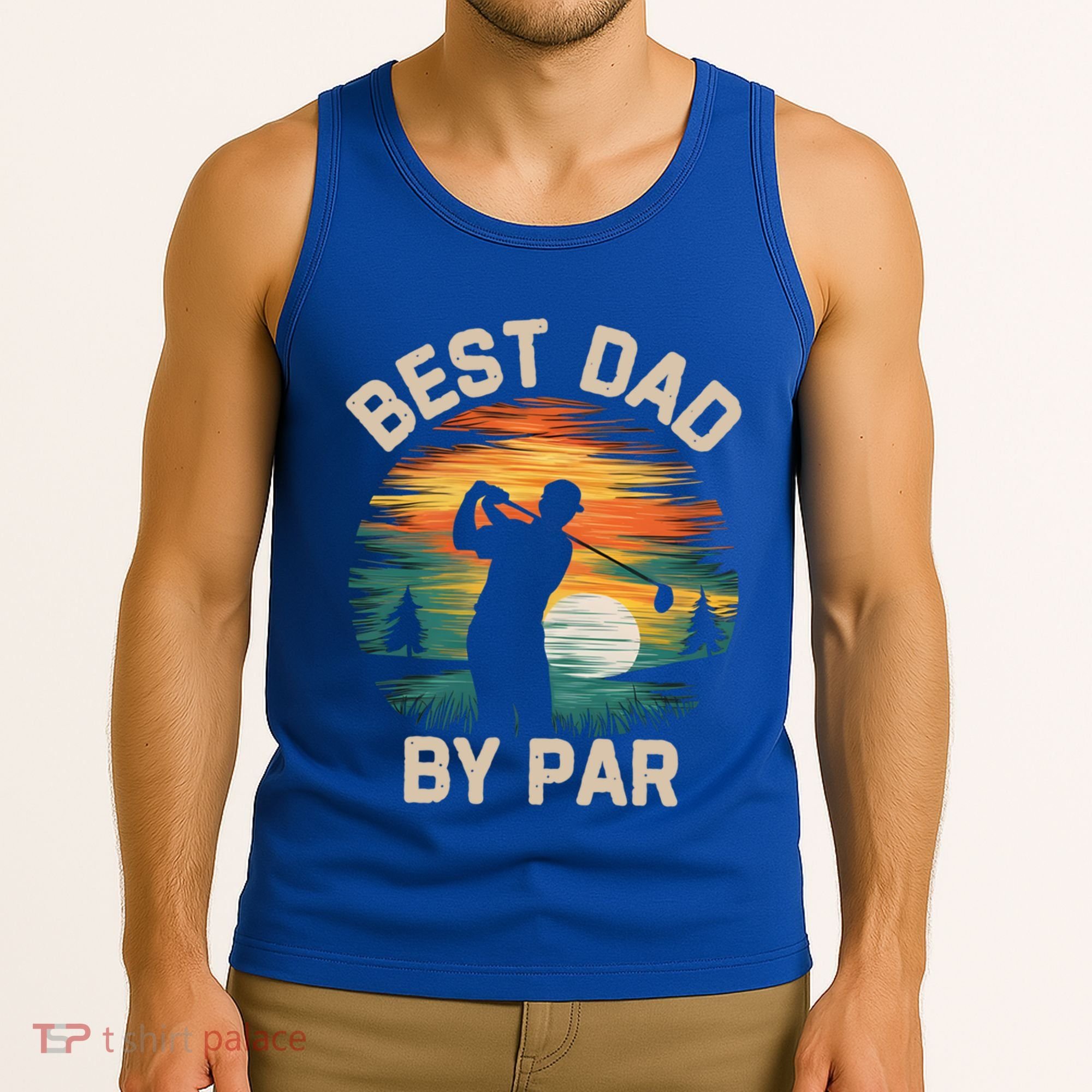 Funny Best Dad By Par Golf Lover FatherS Day Gift Tank Top
