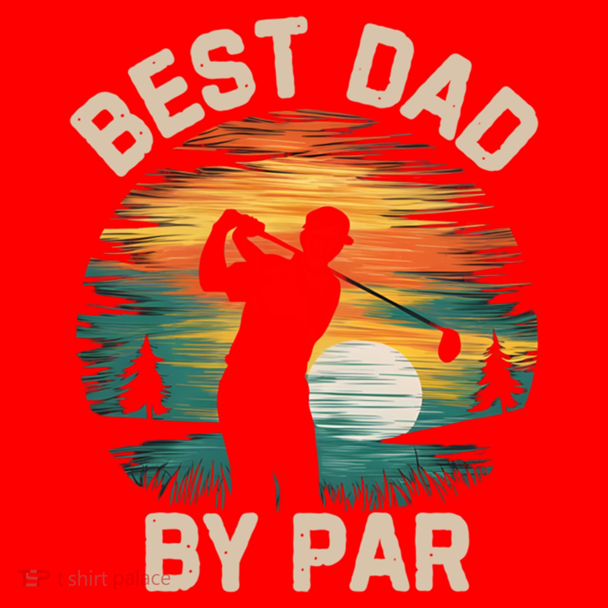 Funny Best Dad By Par Golf Lover FatherS Day Gift Santa Hat