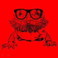 Funny Bearded Dragon Cute Reptile Lizard Nerdy Glass Animal Santa Hat thumb 1