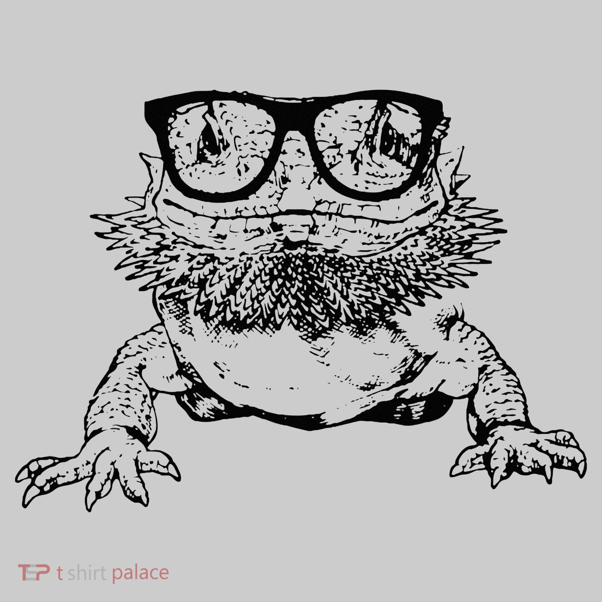 Funny Bearded Dragon Cute Reptile Lizard Nerdy Glass Animal Tie-Dye T-Shirt