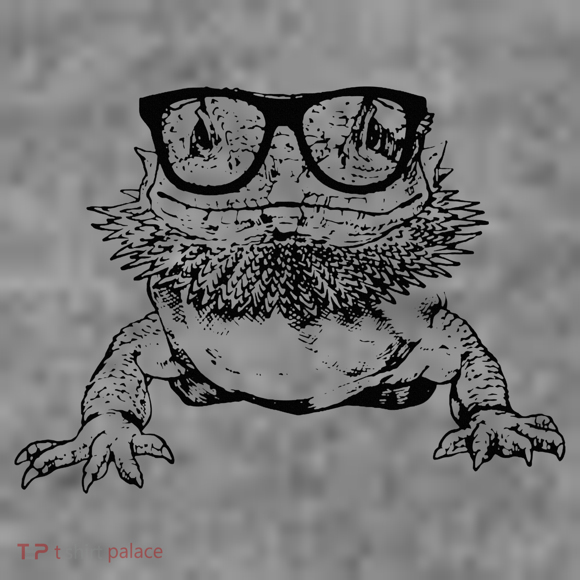 Funny Bearded Dragon Cute Reptile Lizard Nerdy Glass Animal Toddler Hoodie