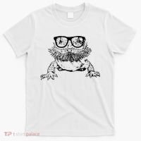 Funny Bearded Dragon Cute Reptile Lizard Nerdy Glass Animal T-Shirt thumb 0